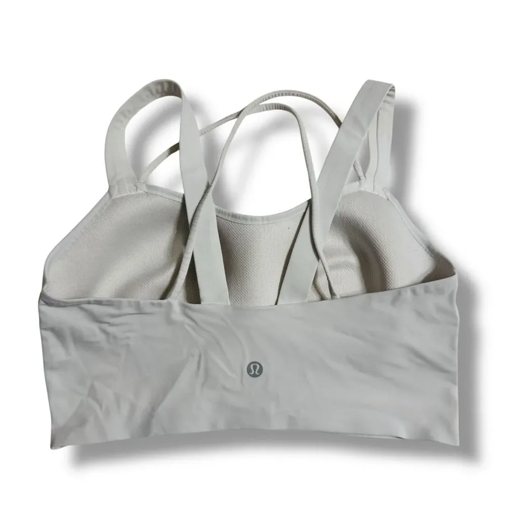 Lululemon Like a Cloud Bra White No Size Pilates Princess Athleisure Core